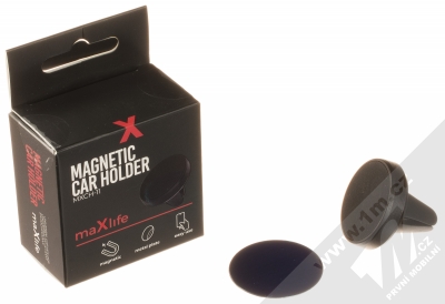 maXlife MXCH-11 Magnetic Car Holder magnetický držák do mřížky ventilace automobilu černá (black) balení