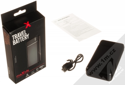 maXlife MXPB-01 Travel Battery powerbanka 20000mAh černá (black) balení