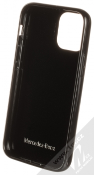 Mercedes Shiny Dynamic Carbon ochranný kryt pro Apple iPhone 12 mini (MEHCP12SRCABK) černá (black) zepředu