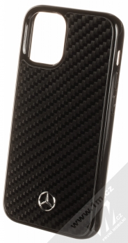 Mercedes Shiny Dynamic Carbon ochranný kryt pro Apple iPhone 12 mini (MEHCP12SRCABK) černá (black)