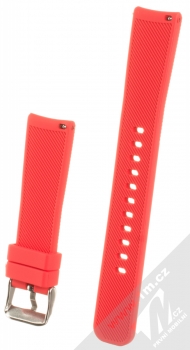 MiJobs Diagonal Lines Silicone Wrist Strap silikonový pásek na zápěstí pro Xiaomi Amazfit Bip červená (red) zezadu