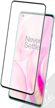 Mocolo Premium 3D Tempered Glass ochranné tvrzené sklo na kompletní displej pro OnePlus 8 černá (black) s telefonem