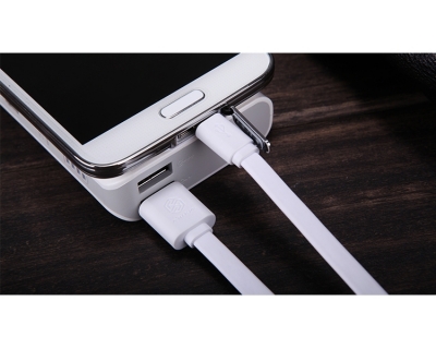 Nillkin Cable plochý USB kabel s microUSB konektorem pro mobilní telefon, mobil, smartphone, tablet bílá (white)