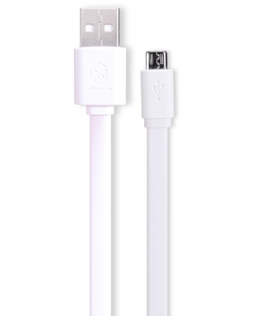 Nillkin Cable plochý USB kabel s microUSB konektorem pro mobilní telefon, mobil, smartphone, tablet bílá (white)