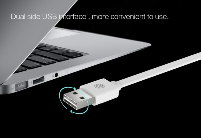 Nillkin Cable plochý USB kabel s USB Type-C konektorem pro mobilní telefon, mobil, smartphone, tablet bílá (white)