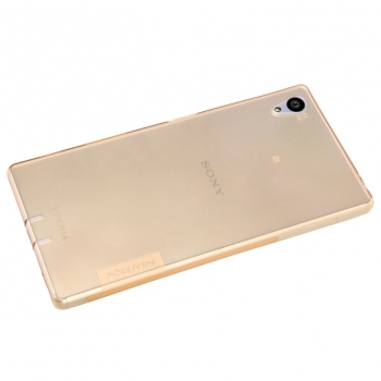 Nillkin Nature TPU tenký gelový kryt pro Sony Xperia Z5, Xperia Z5 Dual hnědá (transparent brown)