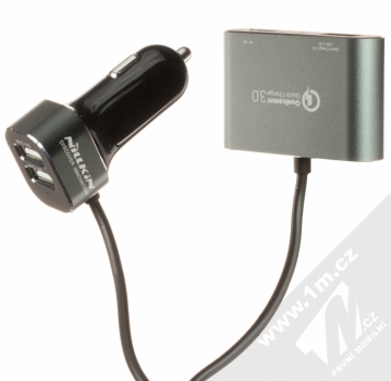 Nillkin PowerShare Car Charger nabíječka do auta s 1x USB Type-C a 3x USB výstupem a Qualcomm Quick Charge 3.0 technologií šedá (grey)