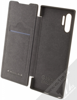 Nillkin Qin flipové pouzdro pro Samsung Galaxy Note 10 Plus černá (black) otevřené