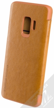 Nillkin Qin flipové pouzdro pro Samsung Galaxy S9 hnědá (brown) zezadu