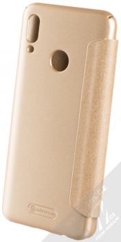 Nillkin Sparkle flipové pouzdro pro Huawei P Smart (2019) béžová (champagne gold) zezadu