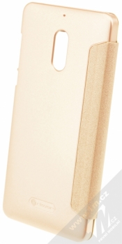 Nillkin Sparkle flipové pouzdro pro Nokia 6 zlatá (gold) zezadu