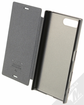Nillkin Sparkle flipové pouzdro pro Sony Xperia X Compact černá (black) otevřené