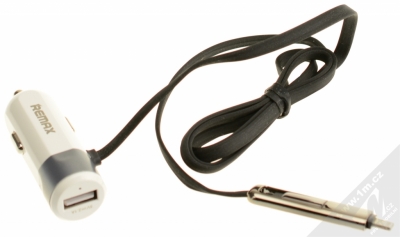 Remax RCC102 nabíječka do auta s Lightning konektorem, microUSB konektorem a USB výstupem 3.4A pro mobilní telefon, mobil, smartphone, tablet stříbrná (silver) balení