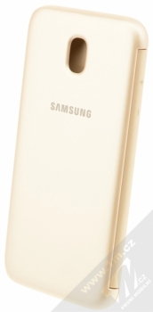 Samsung EF-WJ530CF Wallet Cover originální flipové pouzdro pro Samsung Galaxy J5 (2017) zlatá (gold) zezadu
