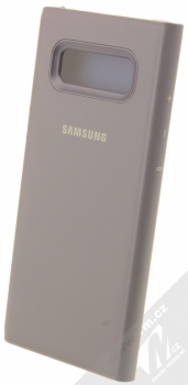 Samsung EF-ZN950CV Clear View Standing Cover originální flipové pouzdro pro Samsung Galaxy Note 8 fialovošedá (orchid gray) zezadu