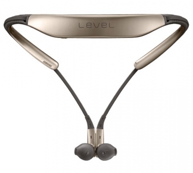 Samsung EO-BG920BF Level U Bluetooth Stereo headset zlatá (gold) sepnuté zezadu