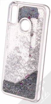 Sligo Liquid Glitter Full ochranný kryt s přesýpacím efektem třpytek pro Huawei P20 Lite stříbrná (silver) animace 4