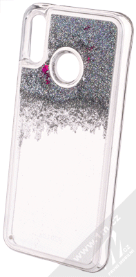 Sligo Liquid Glitter Full ochranný kryt s přesýpacím efektem třpytek pro Huawei P20 Lite stříbrná (silver)