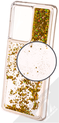 Sligo Liquid Sparkle Full ochranný kryt s přesýpacím efektem třpytek pro Samsung Galaxy S20 Ultra zlatá (gold)