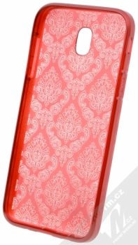 Sligo Ornament TPU ochranný kryt s motivem pro Samsung Galaxy J5 (2017) červená (red) zepředu