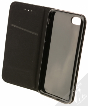 Sligo Smart Carbon flipové pouzdro pro Apple iPhone 7 černá (black) otevřené