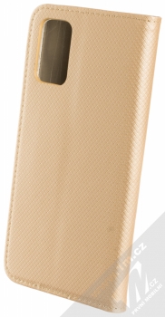 Sligo Smart Magnet flipové pouzdro pro Samsung Galaxy S20 Plus zlatá (gold) zezadu