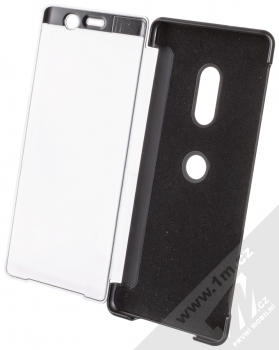 Sony SCTH70 Style Cover Touch originální flipové pouzdro pro Sony Xperia XZ3 černá (black) otevřené