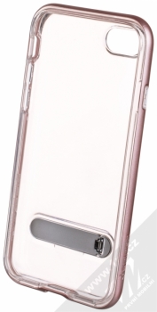 Spigen Crystal Hybrid ochranný kryt se stojánkem pro Apple iPhone 7, iPhone 8 růžově zlatá (rose gold) zepředu
