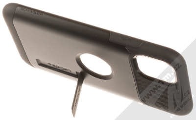 Spigen Slim Armor odolný ochranný kryt se stojánkem pro Apple iPhone 11 černá (black) stojánek