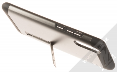 Spigen Slim Armor odolný ochranný kryt se stojánkem pro Huawei P20 kovově šedá (gunmetal) stojánek