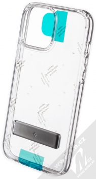 Spigen Ultra Hybrid S odolný ochranný kryt se stojánkem pro Apple iPhone 13 Pro Max průhledná (crystal clear)