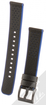 Strap Studio Hybrid pásek na zápěstí pro Samsung Galaxy Watch 42mm, Gear Sport černá modrá (black blue)