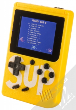 Sup Game Box II 400 in 1 herní konzole s přídavným ovladačem žlutá červená (yellow red) konzole