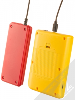 Sup Game Box II 400 in 1 herní konzole s přídavným ovladačem žlutá červená (yellow red) zezadu