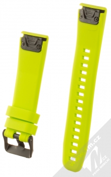 Tactical Diamond Color Strap silikonový pásek na zápěstí s uchycením Garmin QuickFit 20mm limetkově zelená (lime green) zezadu