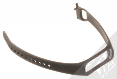 Tactical Single Color Strap silikonový pásek na zápěstí pro Samsung Galaxy Fit e černá (black) rozepnuté
