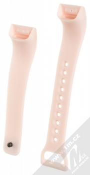 Tactical Single Color Strap silikonový pásek na zápěstí pro Xiaomi Mi Band 4C světle růžová (light pink) zezadu