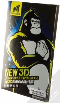 Type Gorilla 3D Stealth Curved Tempered Glass ochranné tvrzené sklo na kompletní displej pro Samsung Galaxy A50 černá (black) krabička