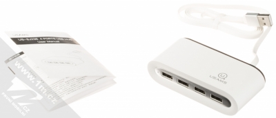 USAMS 4 Ports USB Hub rozbočovač na 4xUSB výstup bílá (white) balení