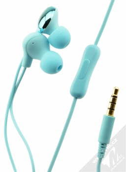 USAMS Ewave sluchátka s mikrofonem a ovladačem modrá (blue)