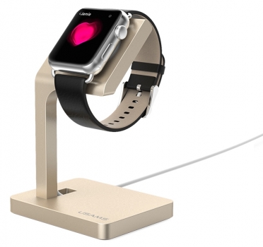 USAMS Stand nabíjecí stojánek pro chytré hodinky Apple Watch zlatá (gold)