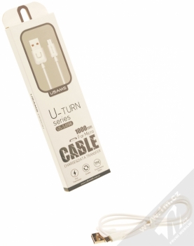 USAMS U-Turn USB kabel s microUSB konektorem bílá (white) balení