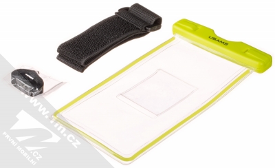 USAMS US-YD002 Waterproof Bag vodotěsné pouzdro pro mobilní telefon, mobil, smartphone do 6,0 palců limetkově zelená (lime green) balení