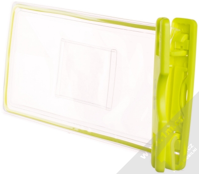USAMS US-YD002 Waterproof Bag vodotěsné pouzdro pro mobilní telefon, mobil, smartphone do 6,0 palců limetkově zelená (lime green) otvírání