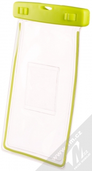 USAMS US-YD002 Waterproof Bag vodotěsné pouzdro pro mobilní telefon, mobil, smartphone do 6,0 palců limetkově zelená (lime green) zezadu