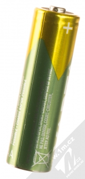Varta Recharge Accu Recycled nabíjecí tužkové baterie AA HR6 2100mAh 4ks zelená zlatá (green gold) detail zezadu