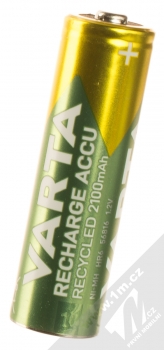 Varta Recharge Accu Recycled nabíjecí tužkové baterie AA HR6 2100mAh 4ks zelená zlatá (green gold) detail