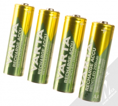 Varta Recharge Accu Recycled nabíjecí tužkové baterie AA HR6 2100mAh 4ks zelená zlatá (green gold)