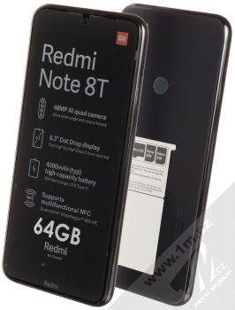 Xiaomi Redmi Note 8T 4GB/64GB šedá (moonshadow grey)