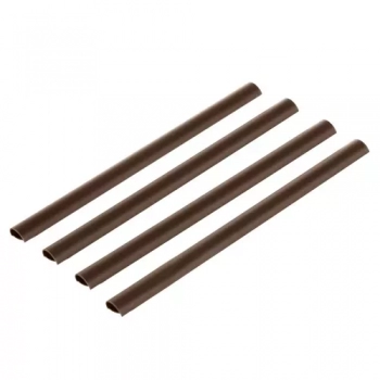 1Mcz Spony pro montáž plotové pásky 19 x 1,25 cm 20ks hnědá (brown)
